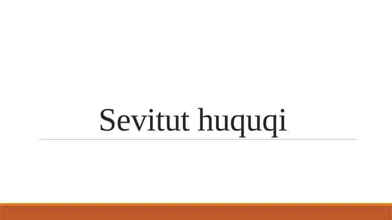 Sevitut huquqi