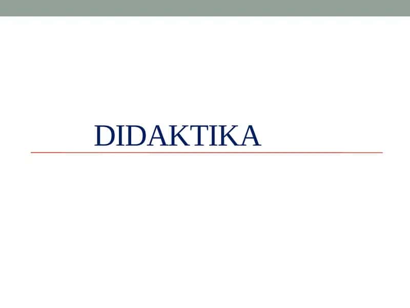 Didaktika