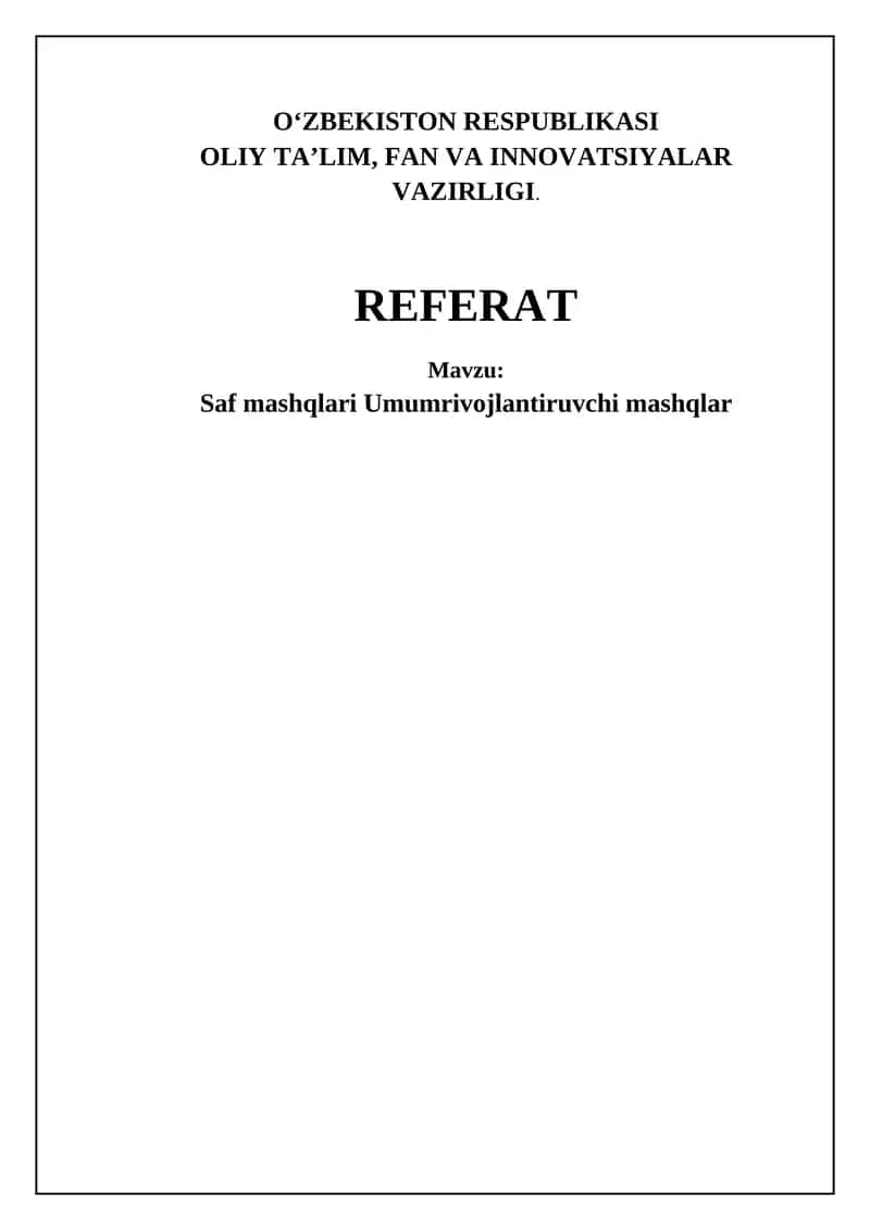 Bolalar salomatligi va jismoniy rivojlanishi