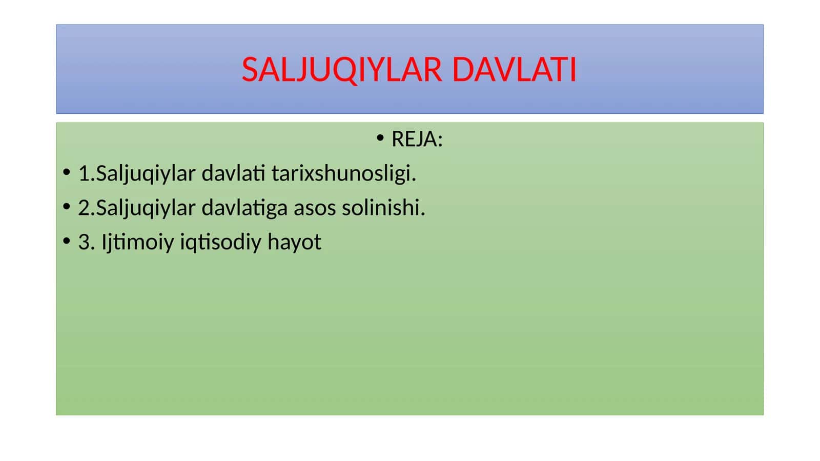 Салжуқийлар давлати