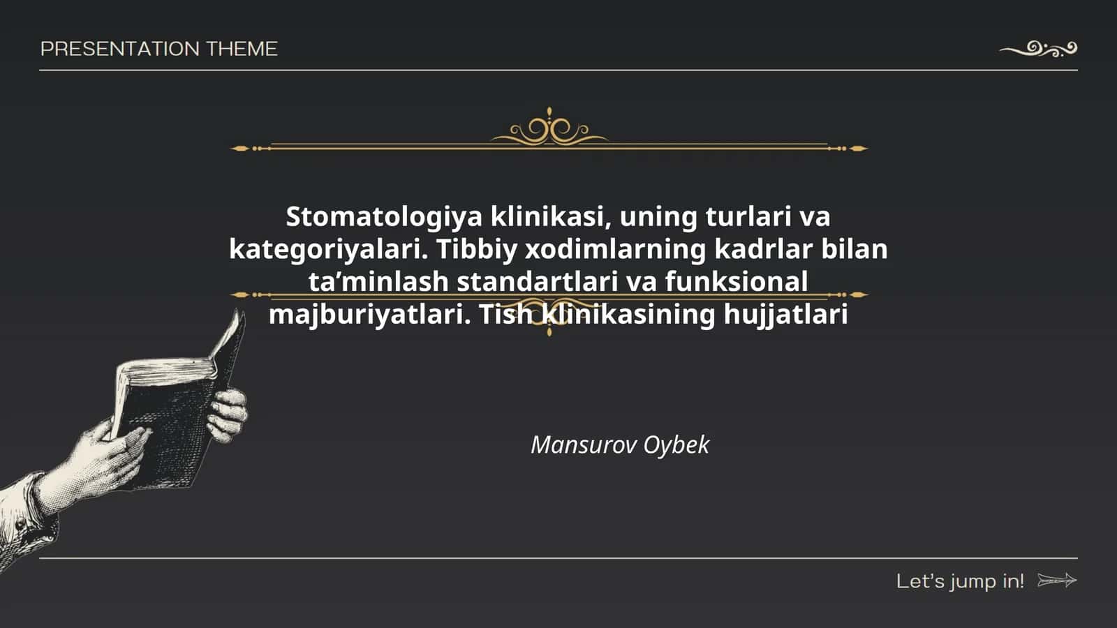 Stomatologiya klinikasi, uning turlari va kategoriyalari