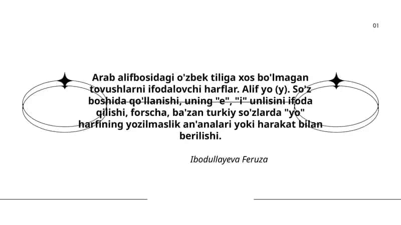 Arab alifbosidagi o'zbek tiliga xos bo'lmagan tovushlarni ifodalovchi harflar