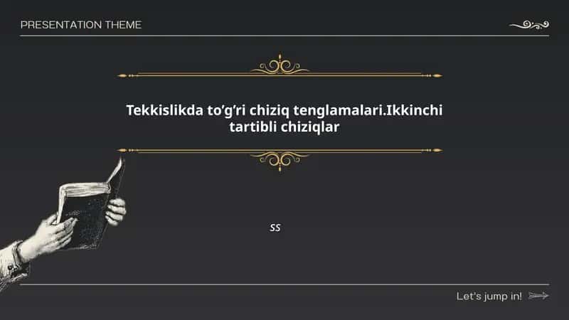 Chiziqning umumiy tenglamasi