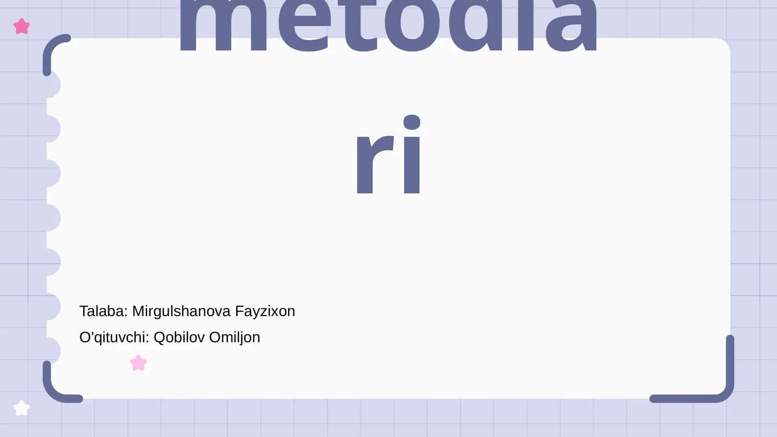Ijtimoiy psixologiyaning metodlari