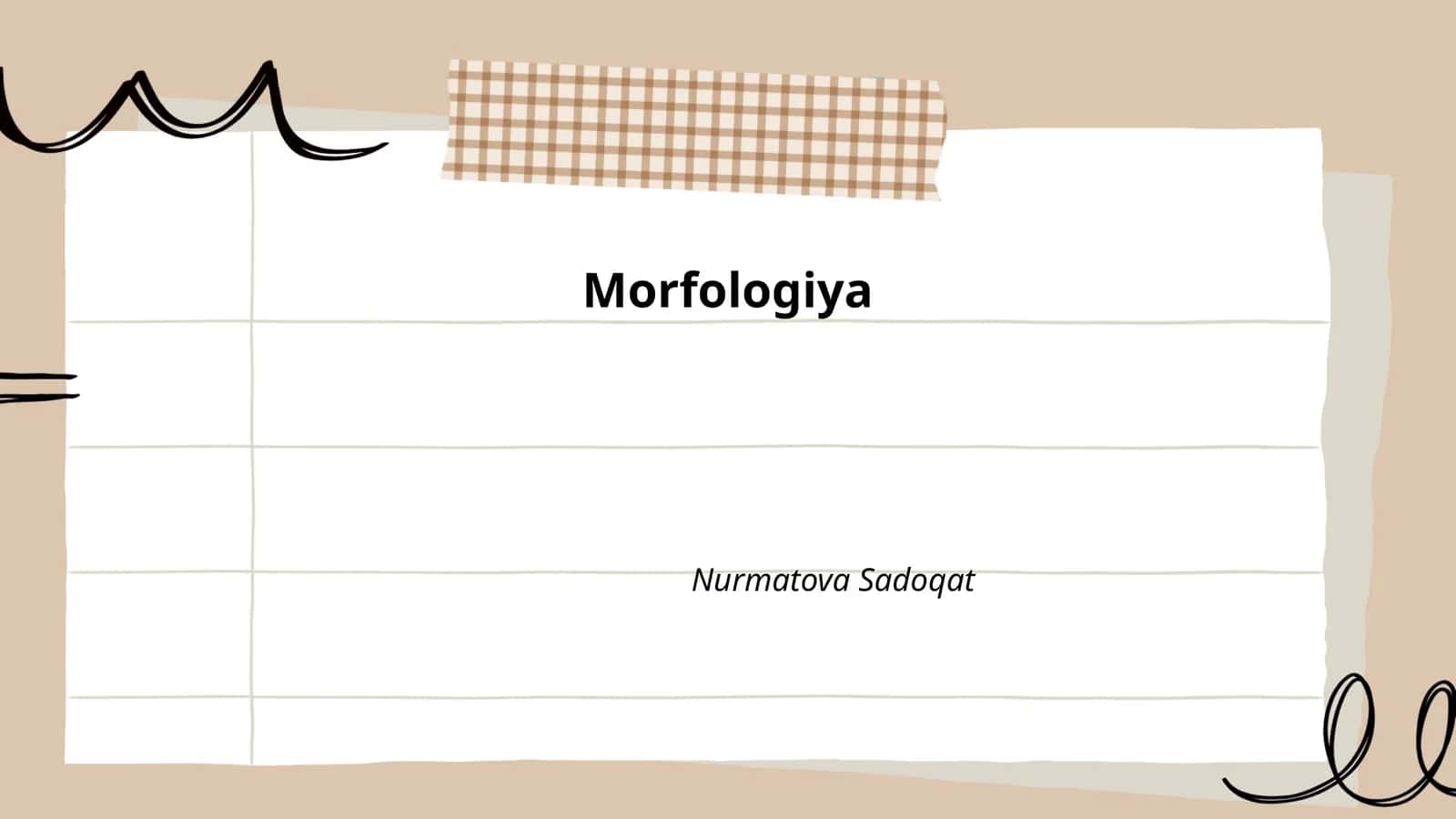 Morfologiya