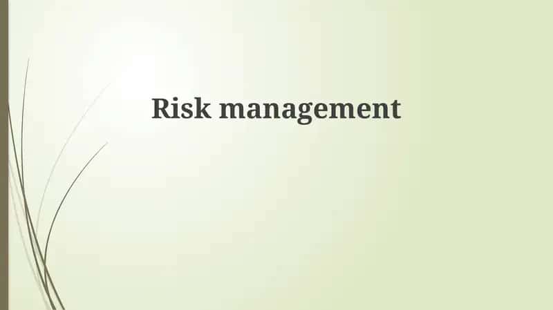 Risk Management