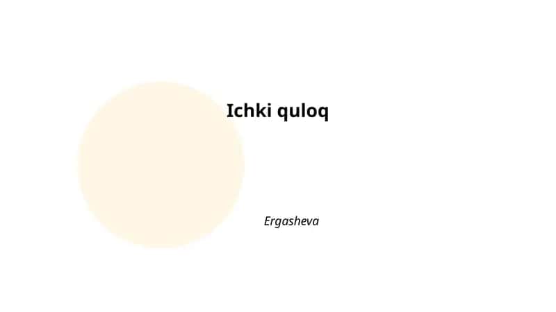 Ichki quloq