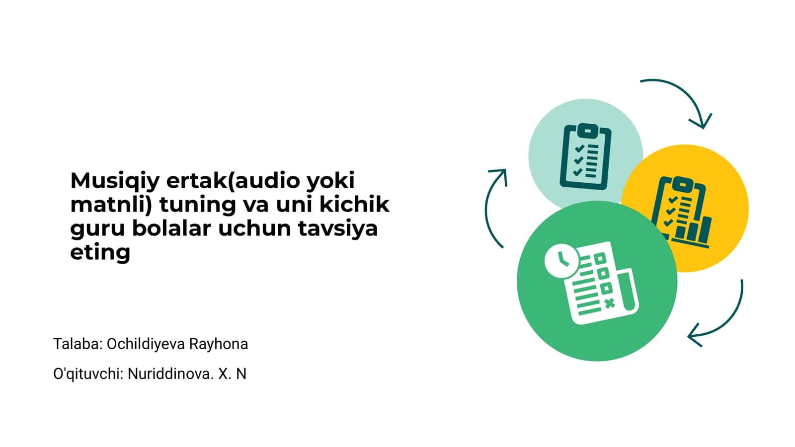 Musiqiy ertaklarning ma'nosi va foydasi