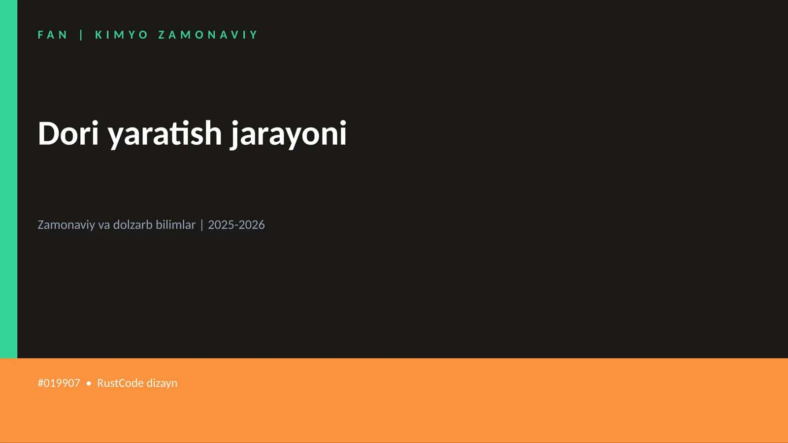 Dori yaratish jarayoni