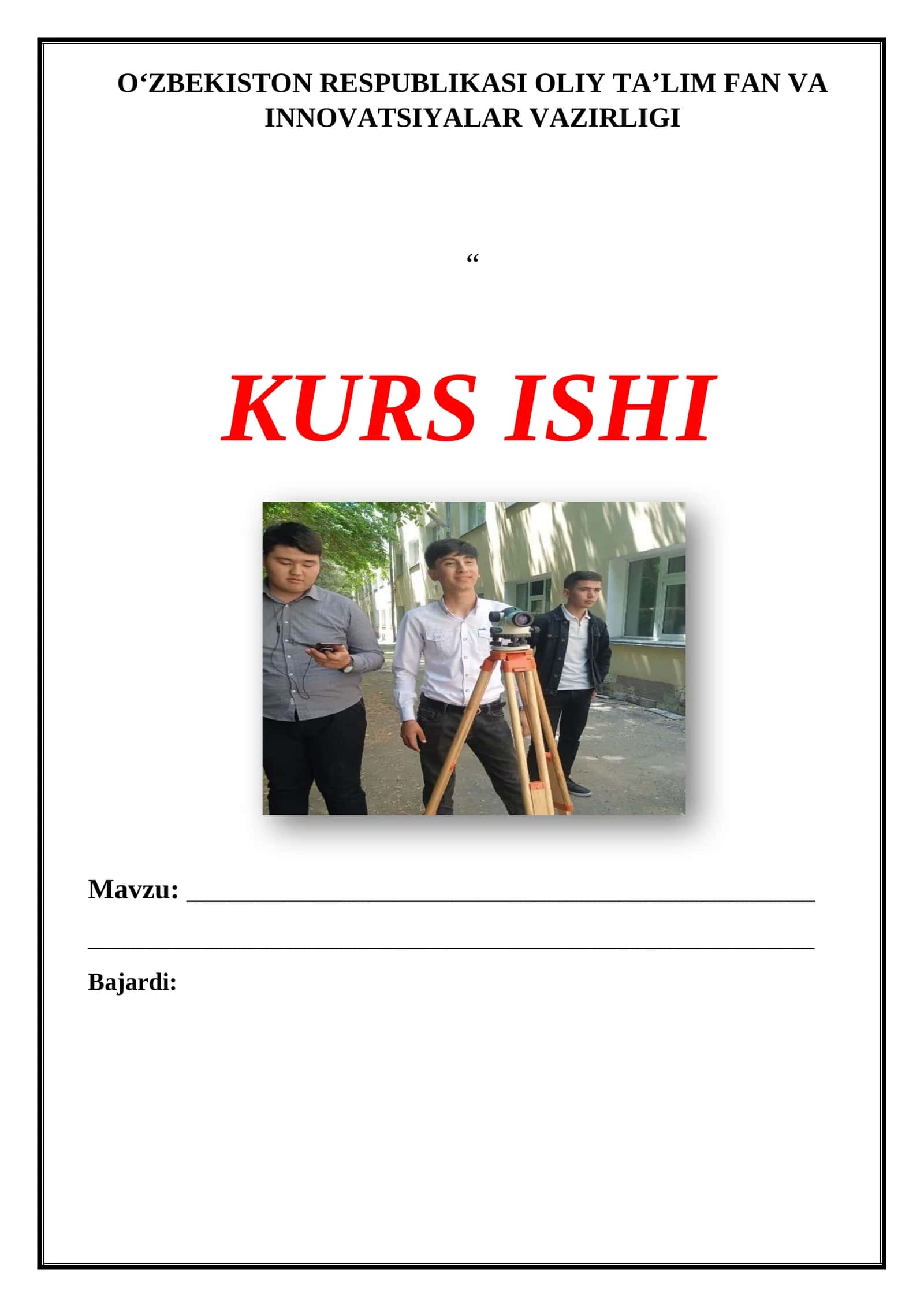 Kartalarni loyihalashning umumiy asoslari