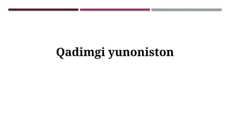 Qadimgiyunoniston