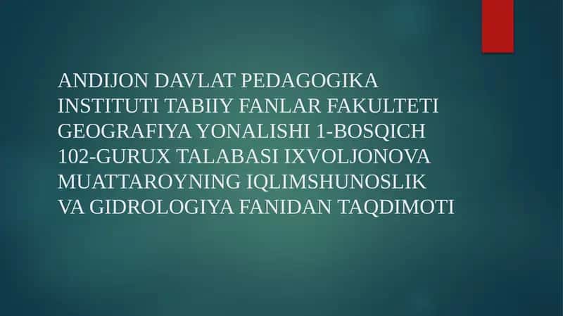 Daryolar va ularning ekosistemasi