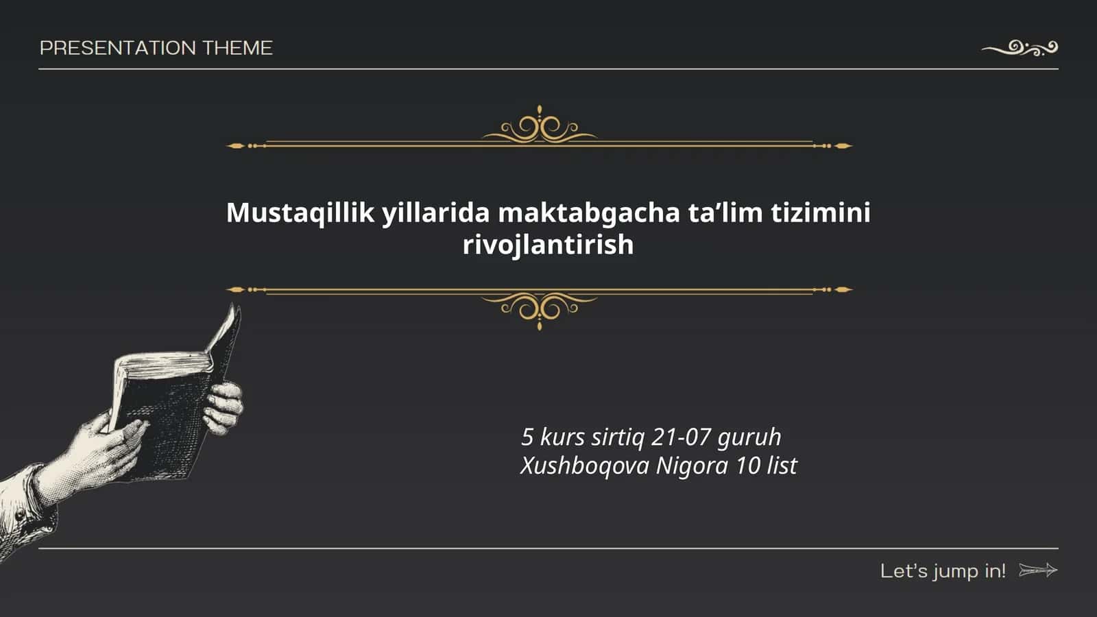 Mustaqillik yillarida maktabgacha taʼlim tizimini rivojlantirish