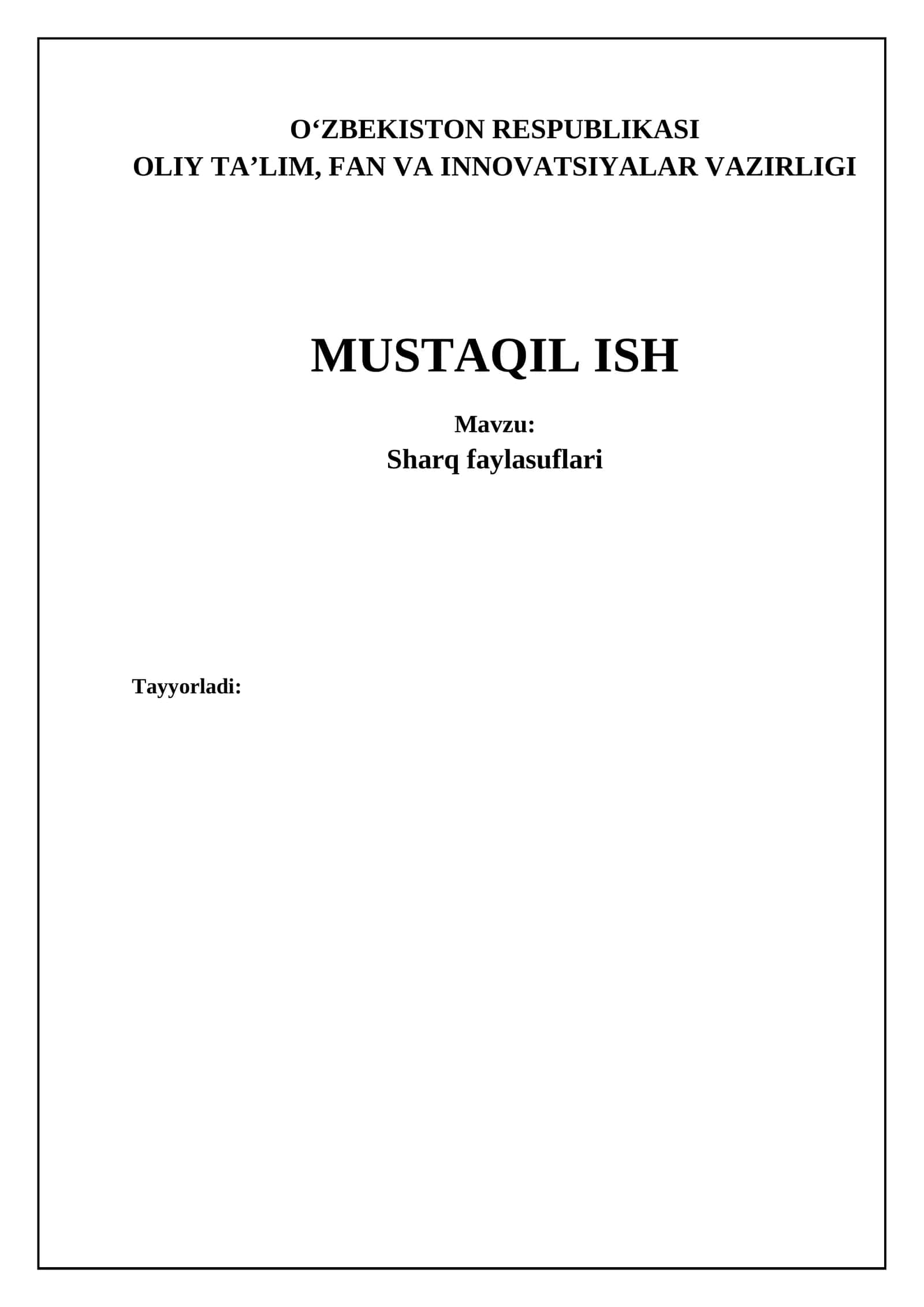 Sharq faylasuflari
