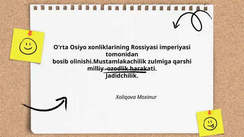 O'rta Osiyo xonliklarining Rossiyasi imperiyasi tomonidan bosib olinishi