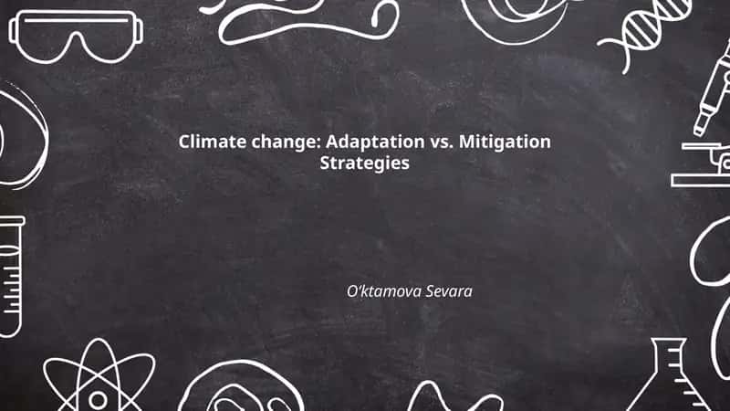 Climate Change: Adaptation vs. Mitigation Strategies