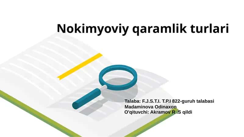 Nokimyoviy qaramlik turlari