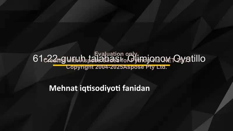 Kompaniya haqida ma'lumotlar