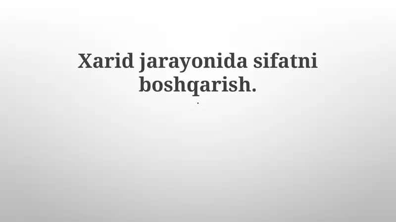 Sifatni boshqarish