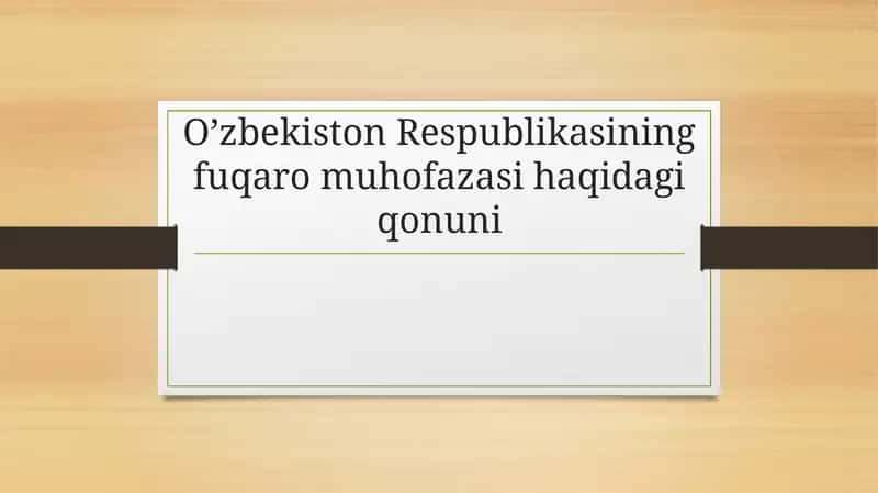 O‘zbekiston Respublikasining fuqaro muhofazasi haqidagi qonuni