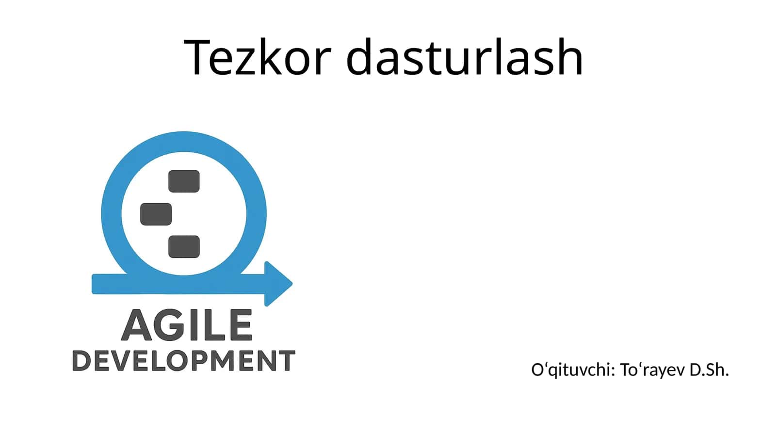 Zamonaviy dasturiy ta’minot jarayonini tavsiflashda tezlik