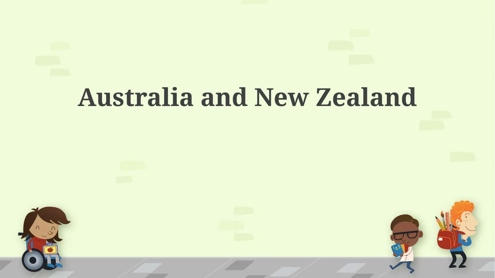 Australia and New Zealand