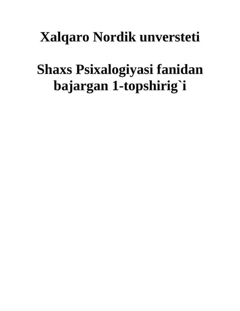 T.Liri metodikasi va V.M.Rusalovning “Temperament tiplarini aniqlash” testi
