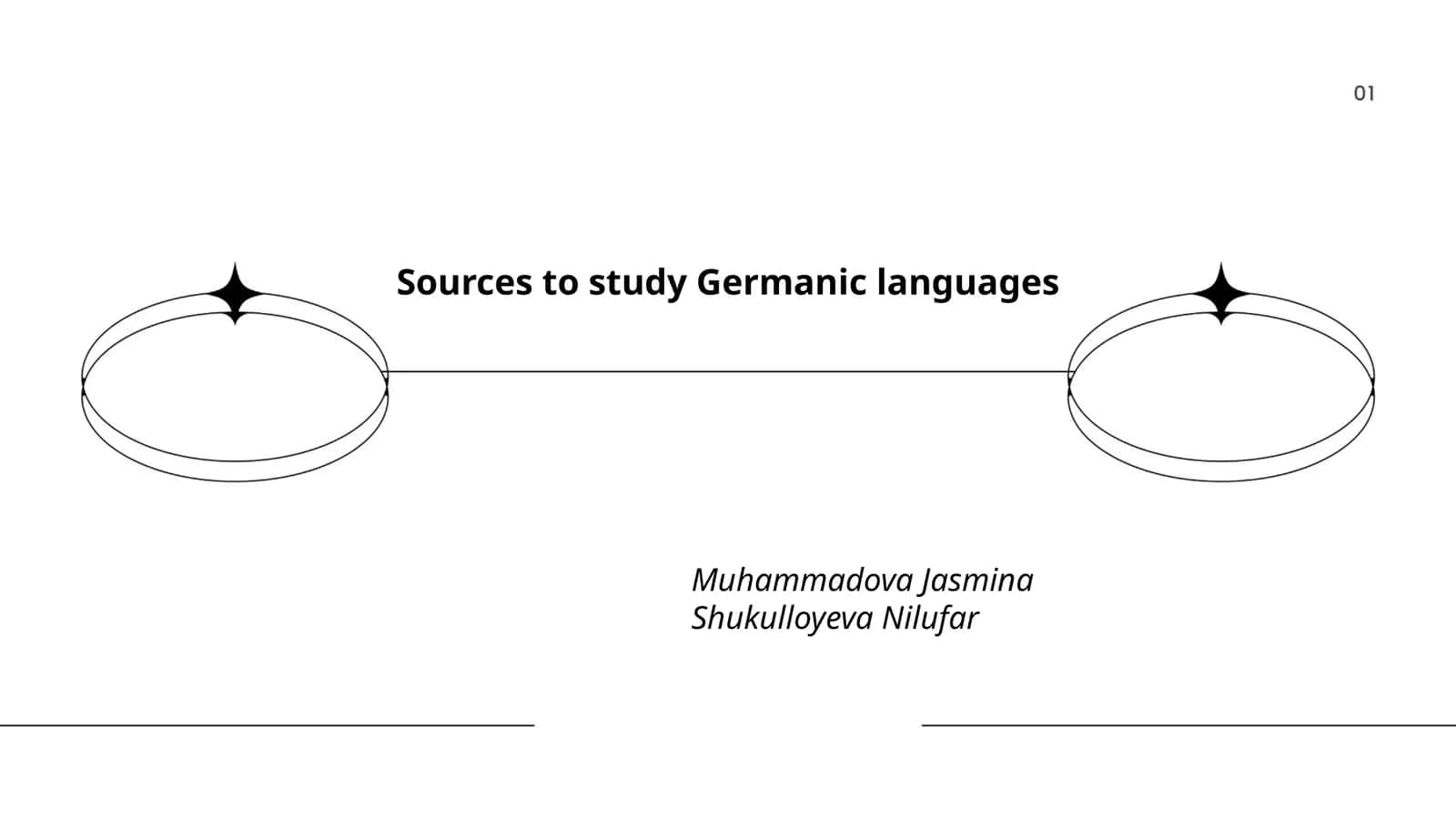 Sources to study Germanic languages