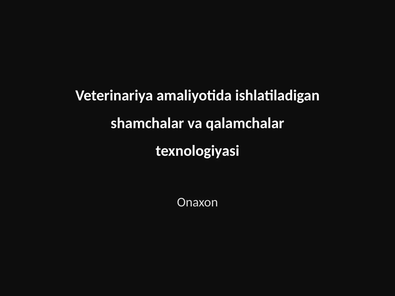 Shamchalar va qalamchalar texnologiyasi