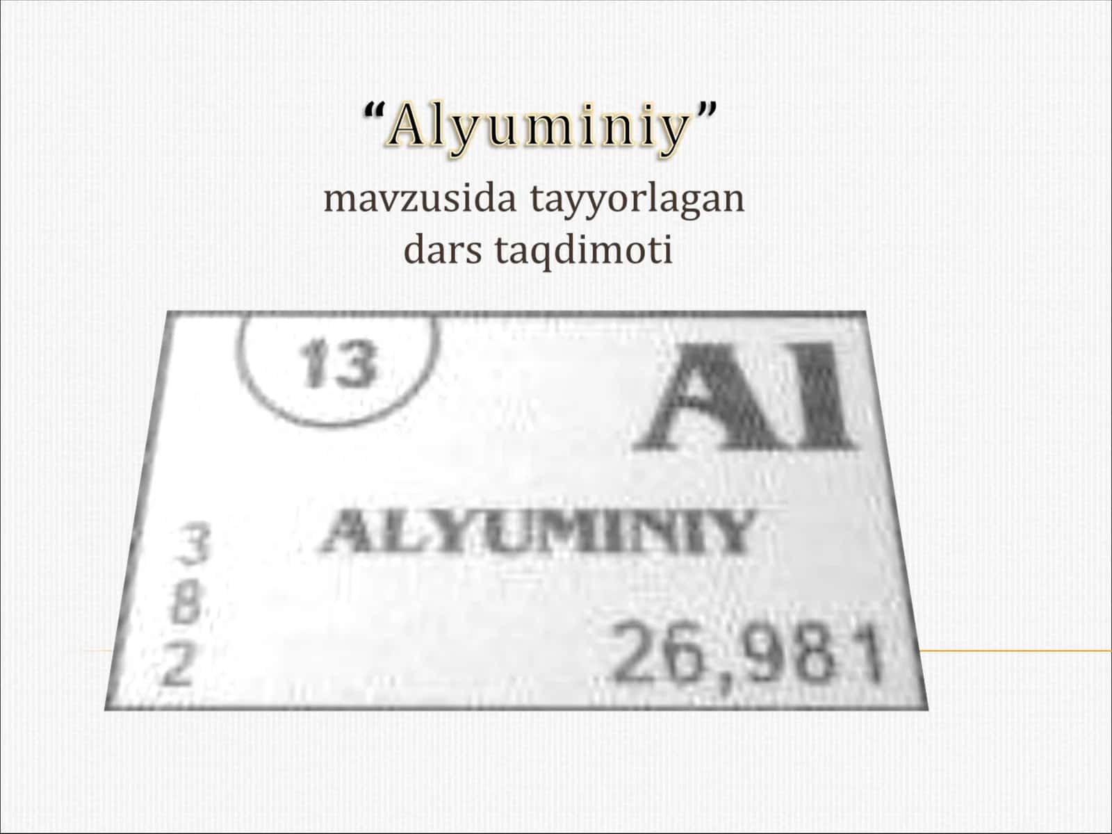Alyuminiy