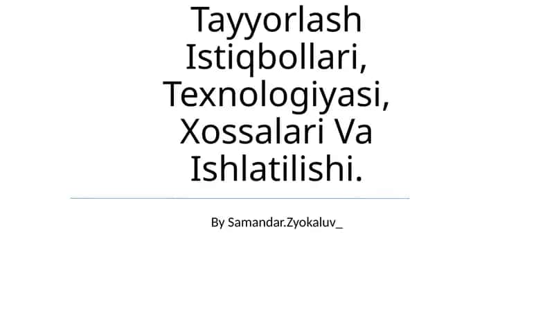 Arbolitning istiqbollari