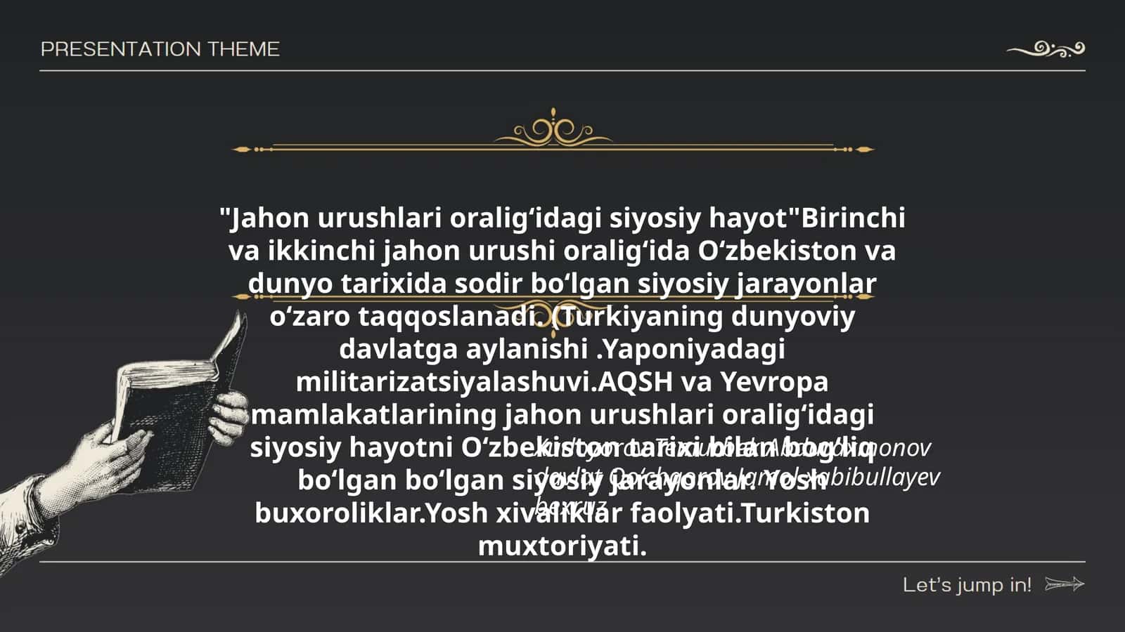 Jahon urushlari oraligʻidagi siyosiy hayot