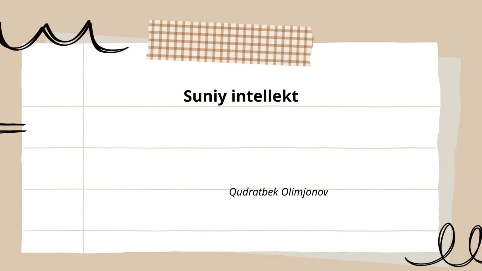 Suniy intellekt