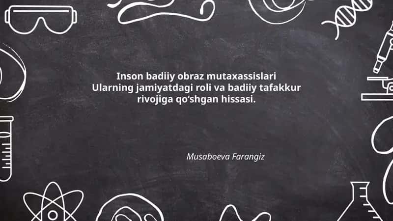 Inson badiiy obraz mutaxassislari