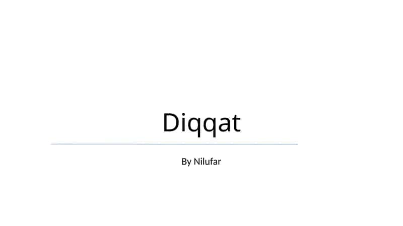Diqqat