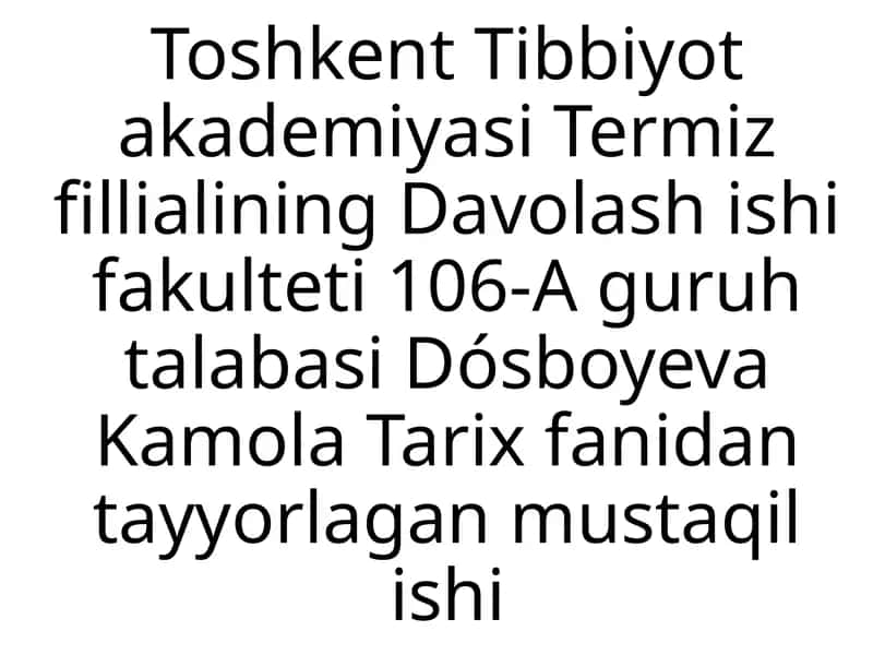 O‘zbekistonda ijtimoiy sohada amalga oshirilayotgan o`zgarishlar