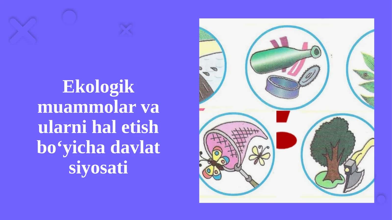 Ekologik muammolar va ularni hal etish bo‘yicha davlat siyosati
