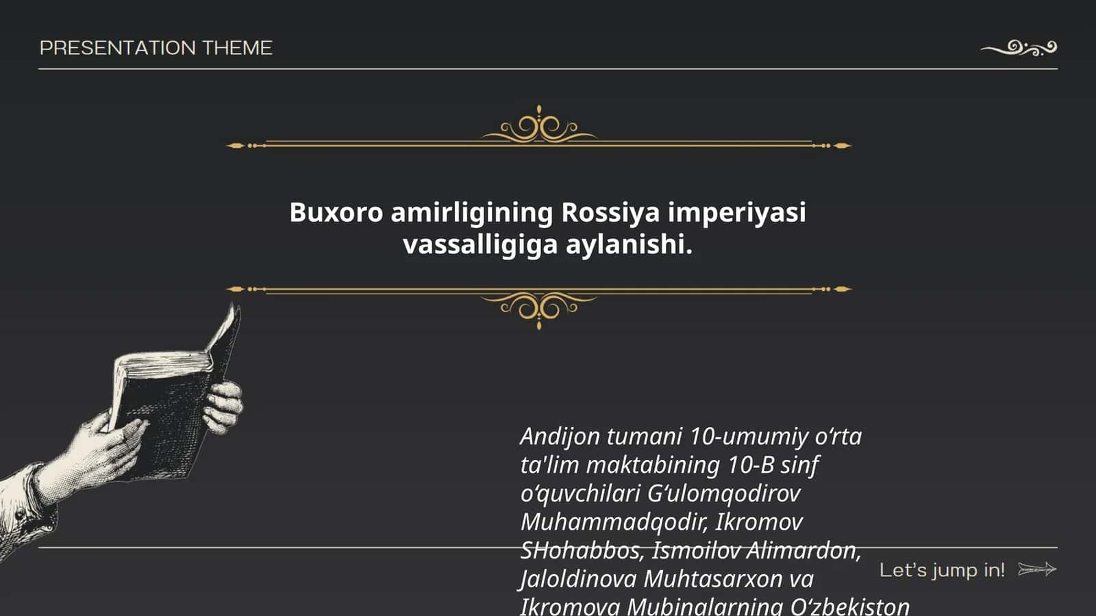 Buxoro amirligining Rossiya imperiyasi vassalligiga aylanishi