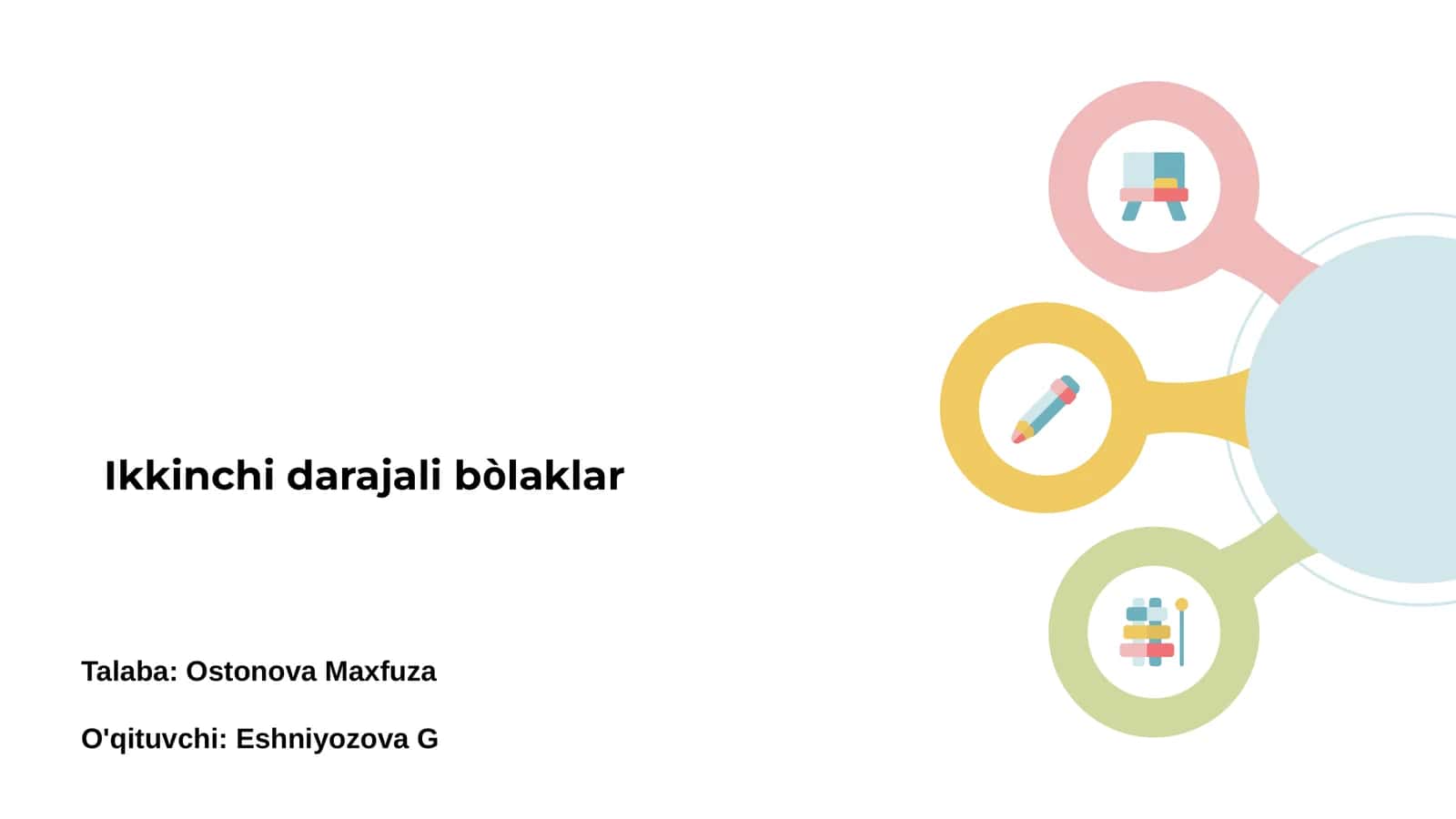 Ikkinchi darajali bòlaklar