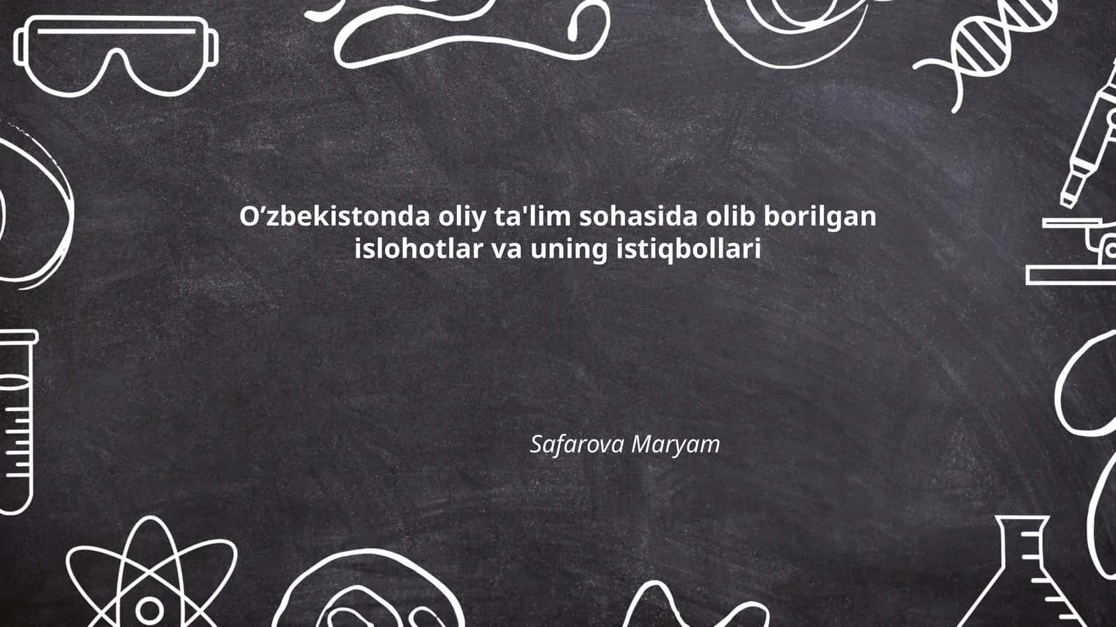 Oliy ta'limda raqamli texnologiyalarni joriy etish