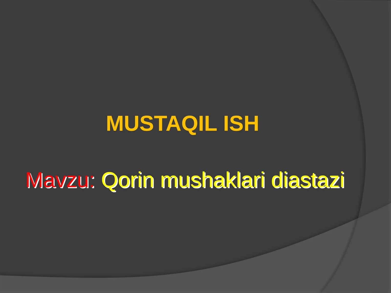 Qorin mushaklari diastazi