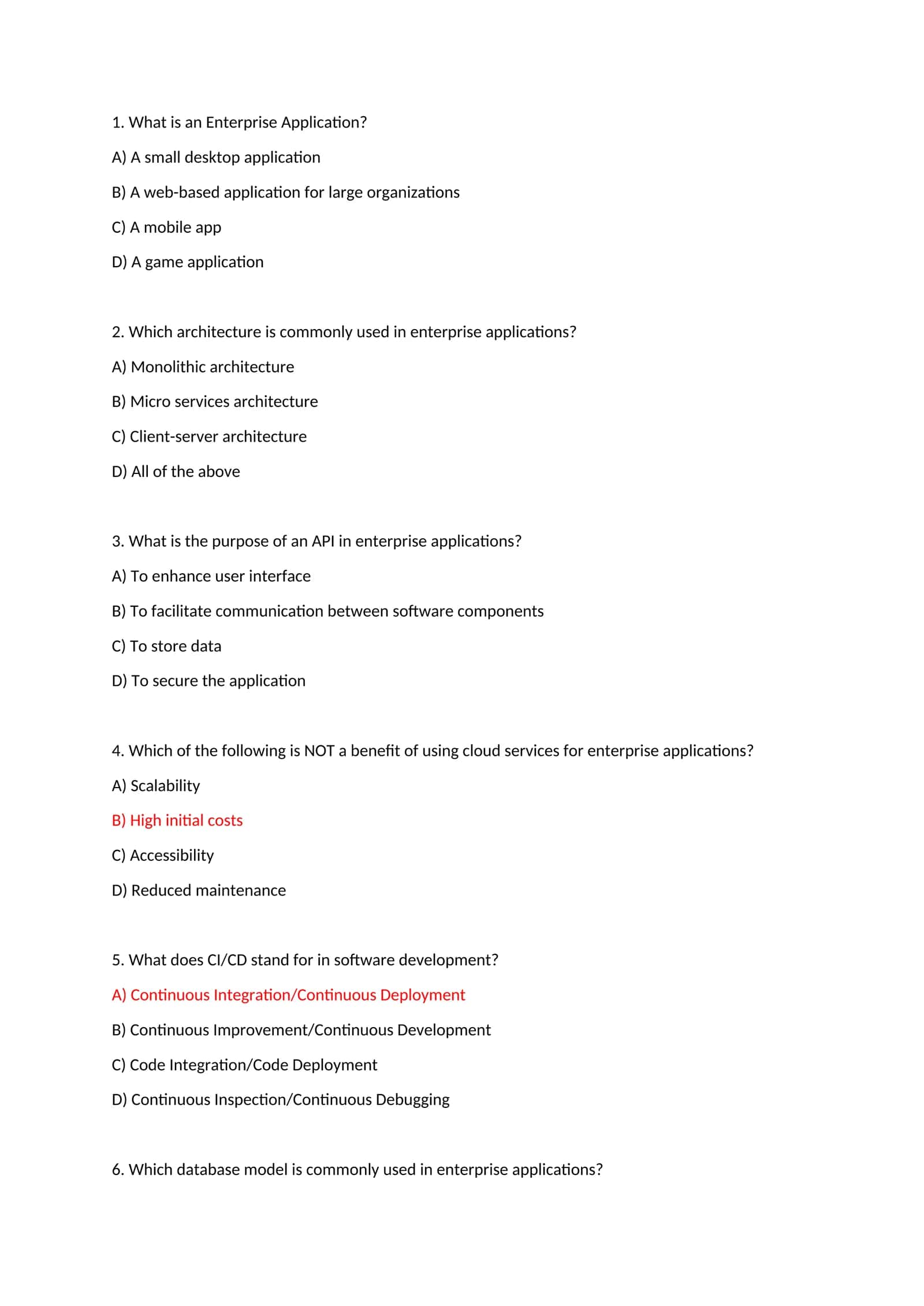 Enterprise Application