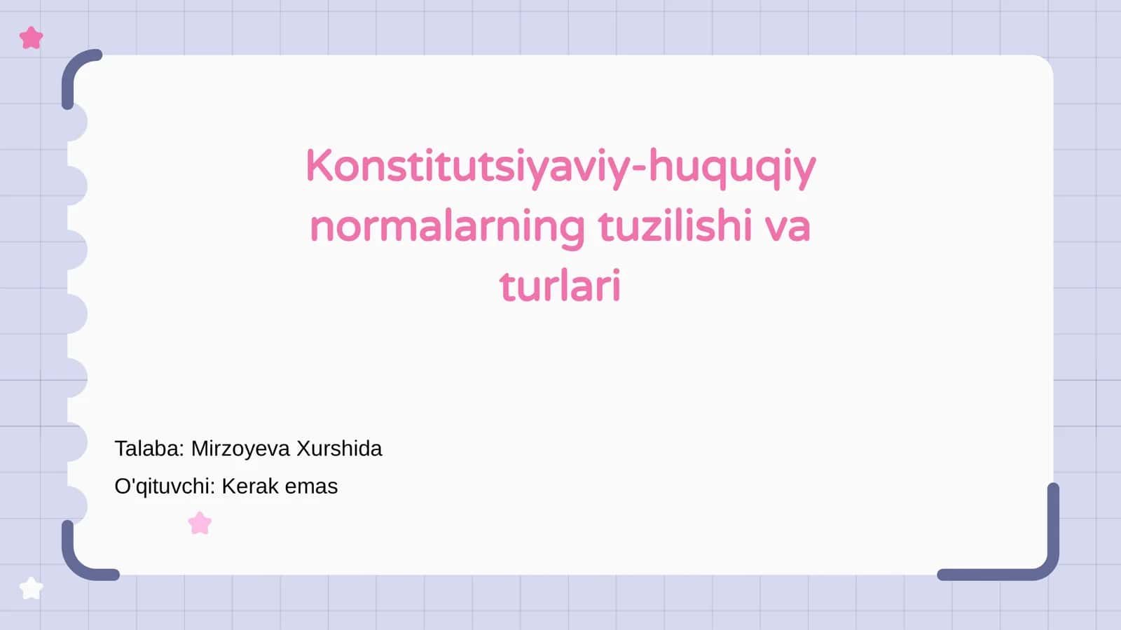 Konstitutsiyaviy-huquqiy normalarning tuzilishi va turlari