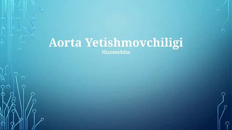 Aorta Yetishmovchiligi