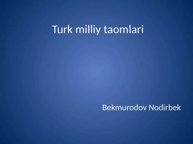 Turkmilliytaomlari