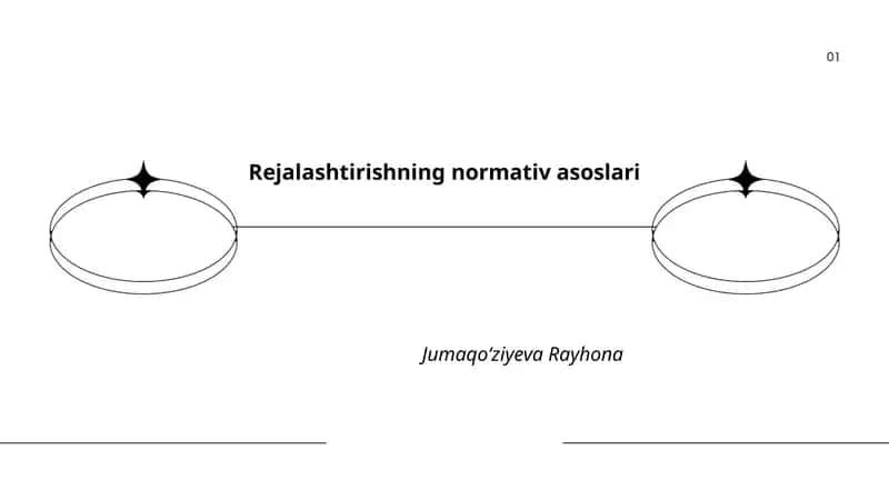 Rejalashtirishning normativ asoslari