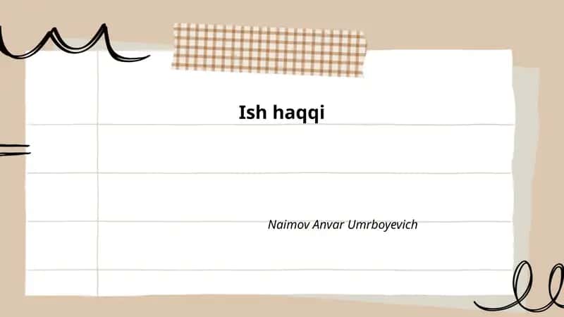 Ish haqqi
