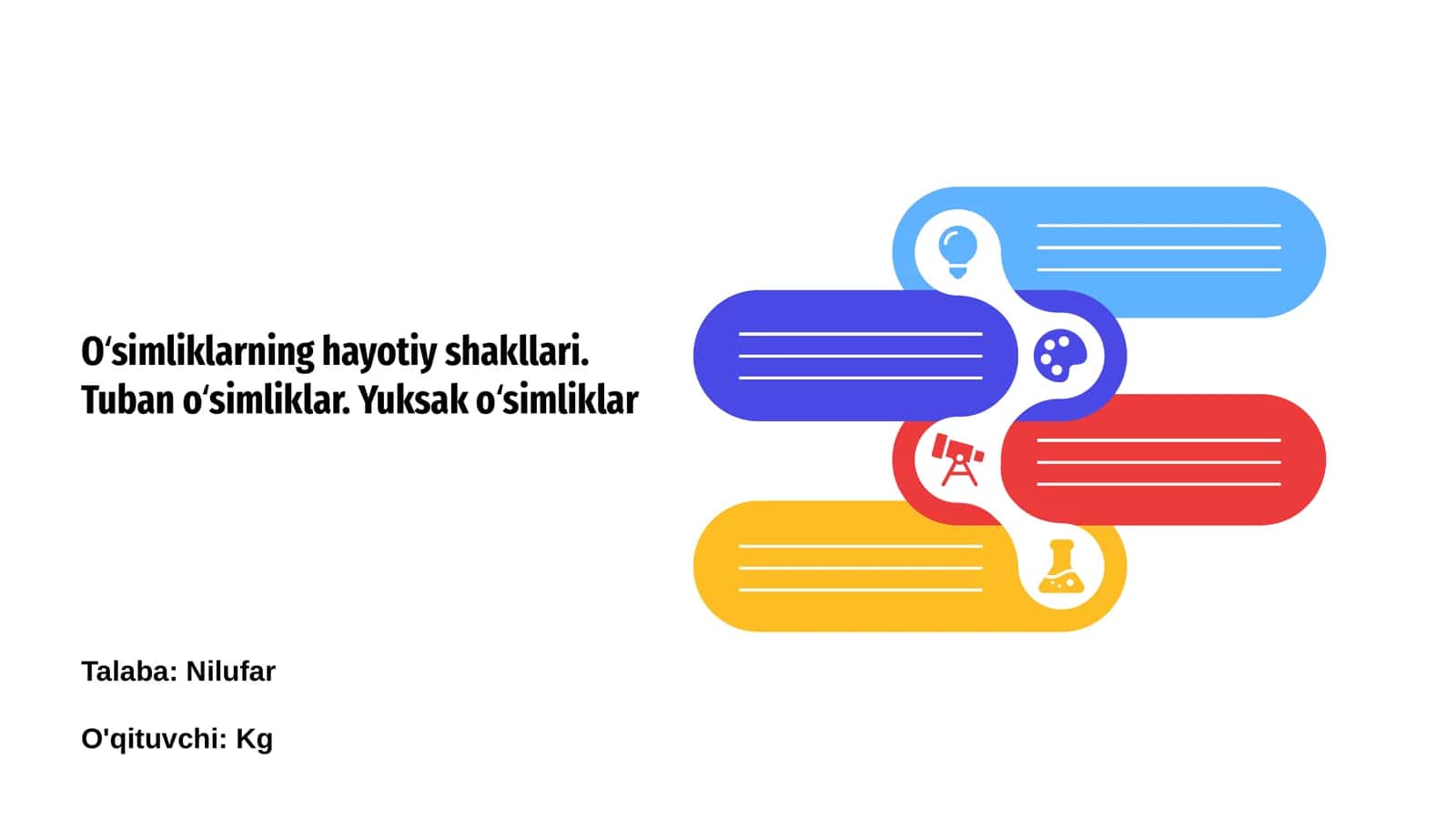 O‘simliklarning hayotiy shakllari