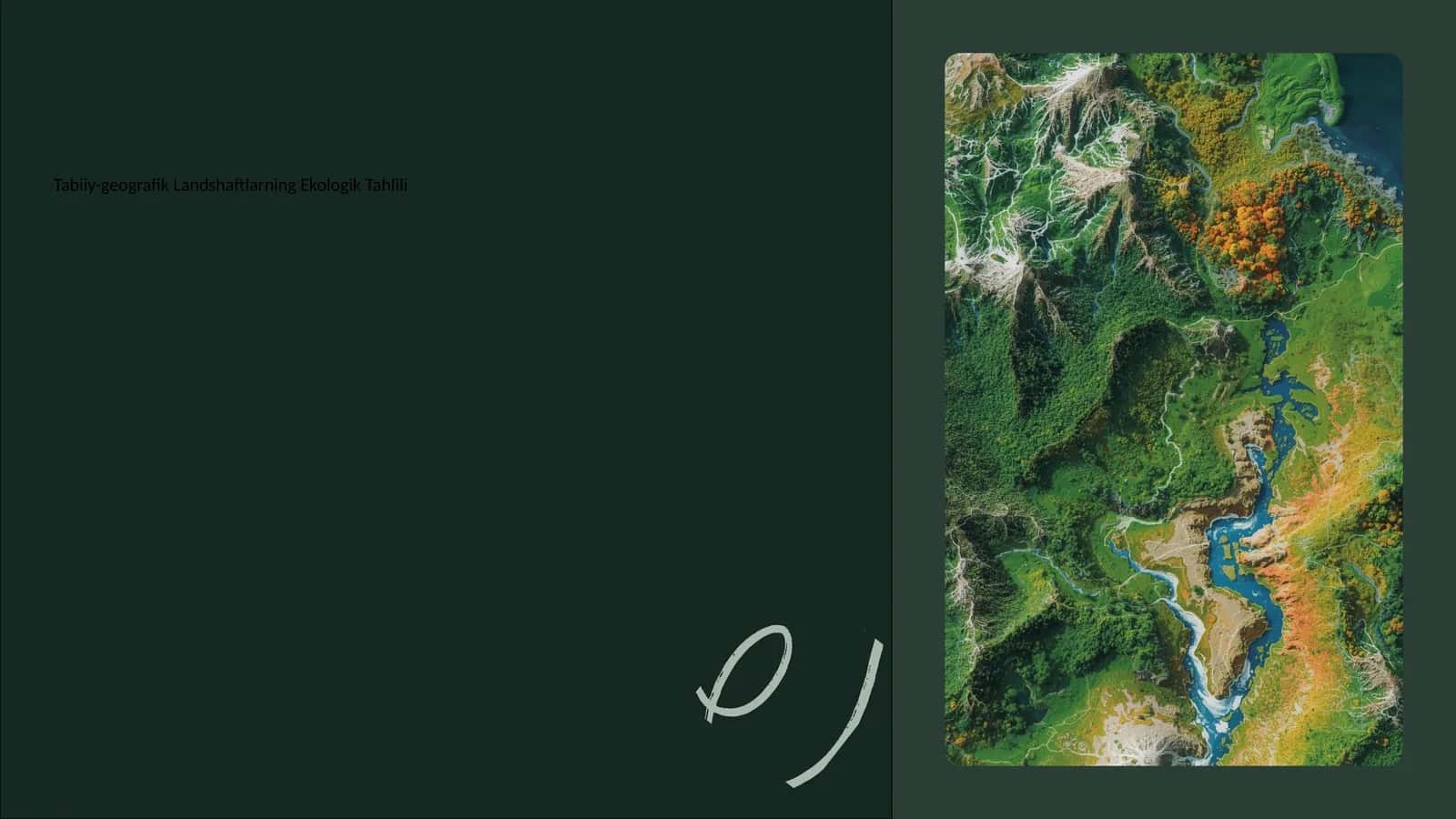 Tabiiy-geografik Landshaftlarning Ekologik Tahlili