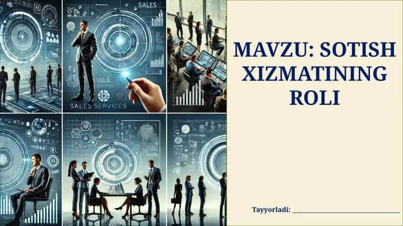 SOTISH XIZMATINING ROLI